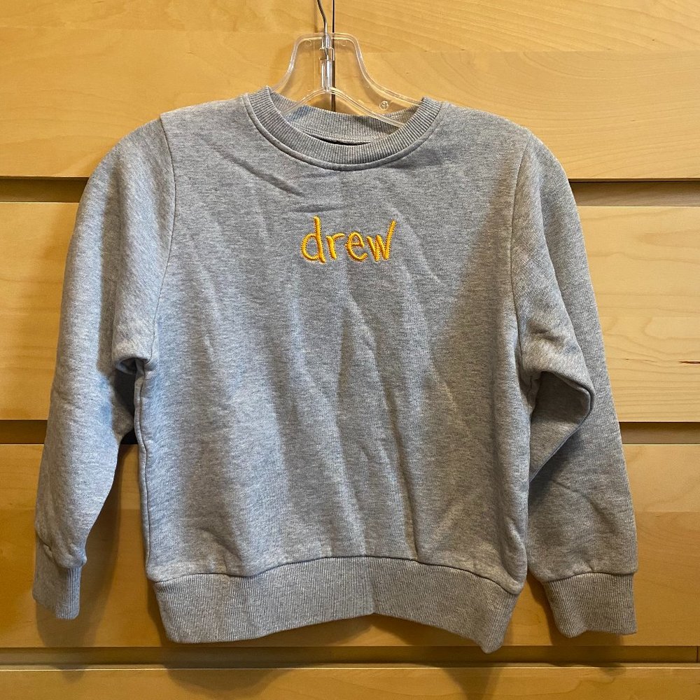 NWT GRAY SCRIBBLE SWEATSHIRT
